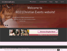 Tablet Screenshot of 101christianevents.com